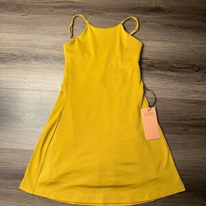 Girlfriend Collective Naomi Workout Dress Saturn Sz Small Athleisure Travel